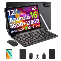 DOOGEE Tab G6 Pro Tablet PC Gemini AI Android 16 12'' 2K Display 9000mAh Battery 8GB RAM 128GB ROM Ultra-thin Body Smart Pad