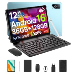 DOOGEE Tab G6 Pro Tablet PC Gemini AI Android 16 12'' 2K Display 9000mAh Battery 8GB RAM 128GB ROM Ultra-thin Body Smart Pad