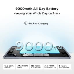 DOOGEE Tab G6 Pro Tablet PC Gemini AI Android 16 12'' 2K Display 9000mAh Battery 8GB RAM 128GB ROM Ultra-thin Body Smart Pad
