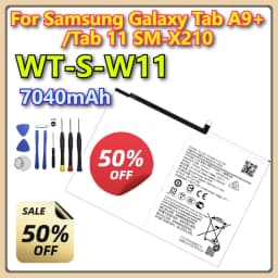 WT-S-W11 7040mAh Brand New Replacement Battery For Galaxy Tab A9+ /Tab 11 SM-X210 Tablet Batteries + Tools