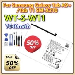 WT-S-W11 7040mAh Brand New Replacement Battery For Galaxy Tab A9+ /Tab 11 SM-X210 Tablet Batteries + Tools