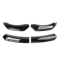 Car Front Bumper Lip Splitter Spoiler Side Skirts Kit Bumper Lip Wrap Splitter Auto Air Dams Replacement For Most Vehicle Sedans