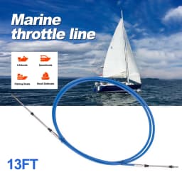13FT 33C Marine Throttle Control Cable for Outboard Engine Control Lever — Smooth & Precise Operation