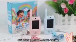 2pcs Kids Video Walkie Talkie Rechargeable Indoor Outdoor Toys One-Click Call Essential for Camping & Hiking Adventures Gift