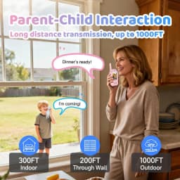 2pcs Kids Video Walkie Talkie Rechargeable Indoor Outdoor Toys One-Click Call Essential for Camping & Hiking Adventures Gift