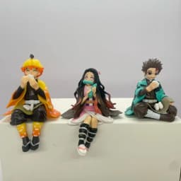 Anime Demon Slayer Action Figures Tanjirou Tomioka GiyuuZenitsu Kochou Nezuko Anime Figure Collect Kid Doll Toys for Children
