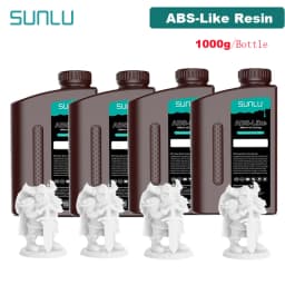 SUNLU 4KG ABS-Like/ Standard / Water-Wash 3D Resin 405nm UV Resin For Most SLA/DLP/LCD 3D Printer Material UV Sensitive 1kg