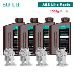 SUNLU 4KG ABS-Like/ Standard / Water-Wash 3D Resin 405nm UV Resin For Most SLA/DLP/LCD 3D Printer Material UV Sensitive 1kg