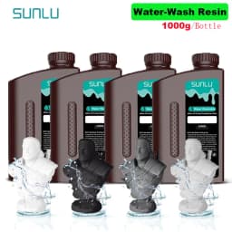SUNLU 4KG ABS-Like/ Standard / Water-Wash 3D Resin 405nm UV Resin For Most SLA/DLP/LCD 3D Printer Material UV Sensitive 1kg