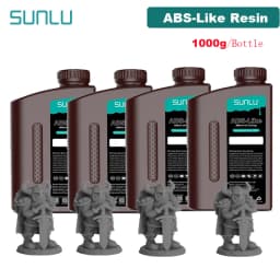 SUNLU 4KG ABS-Like/ Standard / Water-Wash 3D Resin 405nm UV Resin For Most SLA/DLP/LCD 3D Printer Material UV Sensitive 1kg