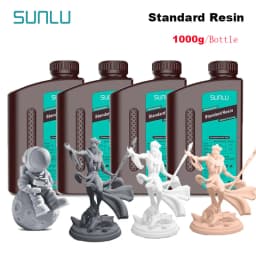 SUNLU 4KG ABS-Like/ Standard / Water-Wash 3D Resin 405nm UV Resin For Most SLA/DLP/LCD 3D Printer Material UV Sensitive 1kg
