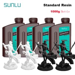SUNLU 4KG ABS-Like/ Standard / Water-Wash 3D Resin 405nm UV Resin For Most SLA/DLP/LCD 3D Printer Material UV Sensitive 1kg