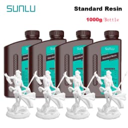 SUNLU 4KG ABS-Like/ Standard / Water-Wash 3D Resin 405nm UV Resin For Most SLA/DLP/LCD 3D Printer Material UV Sensitive 1kg