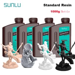SUNLU 4KG ABS-Like/ Standard / Water-Wash 3D Resin 405nm UV Resin For Most SLA/DLP/LCD 3D Printer Material UV Sensitive 1kg