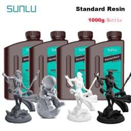 SUNLU 4KG ABS-Like/ Standard / Water-Wash 3D Resin 405nm UV Resin For Most SLA/DLP/LCD 3D Printer Material UV Sensitive 1kg