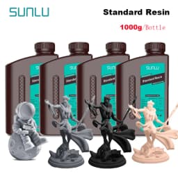 SUNLU 4KG ABS-Like/ Standard / Water-Wash 3D Resin 405nm UV Resin For Most SLA/DLP/LCD 3D Printer Material UV Sensitive 1kg