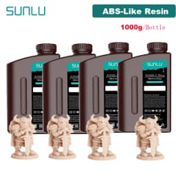 SUNLU 4KG ABS-Like/ Standard / Water-Wash 3D Resin 405nm UV Resin For Most SLA/DLP/LCD 3D Printer Material UV Sensitive 1kg