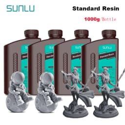 SUNLU 4KG ABS-Like/ Standard / Water-Wash 3D Resin 405nm UV Resin For Most SLA/DLP/LCD 3D Printer Material UV Sensitive 1kg