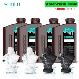 SUNLU 4KG ABS-Like/ Standard / Water-Wash 3D Resin 405nm UV Resin For Most SLA/DLP/LCD 3D Printer Material UV Sensitive 1kg
