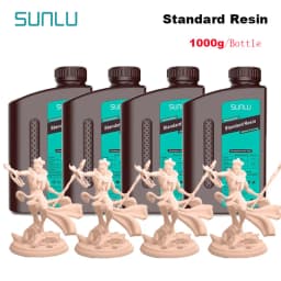 SUNLU 4KG ABS-Like/ Standard / Water-Wash 3D Resin 405nm UV Resin For Most SLA/DLP/LCD 3D Printer Material UV Sensitive 1kg