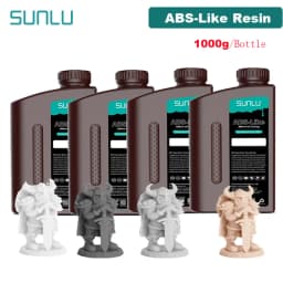 SUNLU 4KG ABS-Like/ Standard / Water-Wash 3D Resin 405nm UV Resin For Most SLA/DLP/LCD 3D Printer Material UV Sensitive 1kg
