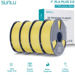 SUNLU PLA PLUS 2.0 3D Filament 1.75mm Stronger Robust Multicolor Upgrade Pla High Speed Printing Filament for Most FDM Printer