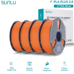 SUNLU PLA PLUS 2.0 3D Filament 1.75mm Stronger Robust Multicolor Upgrade Pla High Speed Printing Filament for Most FDM Printer