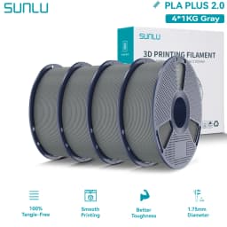 SUNLU PLA PLUS 2.0 3D Filament 1.75mm Stronger Robust Multicolor Upgrade Pla High Speed Printing Filament for Most FDM Printer