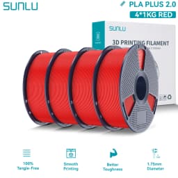 SUNLU PLA PLUS 2.0 3D Filament 1.75mm Stronger Robust Multicolor Upgrade Pla High Speed Printing Filament for Most FDM Printer