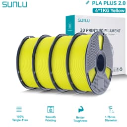 SUNLU PLA PLUS 2.0 3D Filament 1.75mm Stronger Robust Multicolor Upgrade Pla High Speed Printing Filament for Most FDM Printer