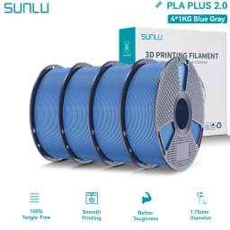 SUNLU PLA PLUS 2.0 3D Filament 1.75mm Stronger Robust Multicolor Upgrade Pla High Speed Printing Filament for Most FDM Printer
