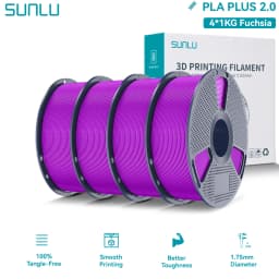 SUNLU PLA PLUS 2.0 3D Filament 1.75mm Stronger Robust Multicolor Upgrade Pla High Speed Printing Filament for Most FDM Printer