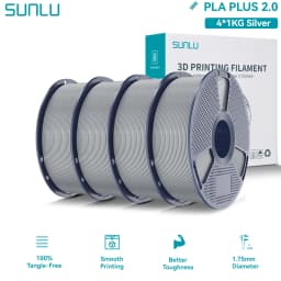 SUNLU PLA PLUS 2.0 3D Filament 1.75mm Stronger Robust Multicolor Upgrade Pla High Speed Printing Filament for Most FDM Printer