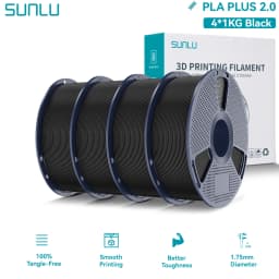 SUNLU PLA PLUS 2.0 3D Filament 1.75mm Stronger Robust Multicolor Upgrade Pla High Speed Printing Filament for Most FDM Printer