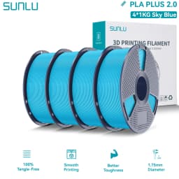 SUNLU PLA PLUS 2.0 3D Filament 1.75mm Stronger Robust Multicolor Upgrade Pla High Speed Printing Filament for Most FDM Printer