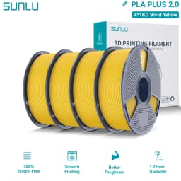 SUNLU PLA PLUS 2.0 3D Filament 1.75mm Stronger Robust Multicolor Upgrade Pla High Speed Printing Filament for Most FDM Printer