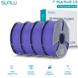 SUNLU PLA PLUS 2.0 3D Filament 1.75mm Stronger Robust Multicolor Upgrade Pla High Speed Printing Filament for Most FDM Printer
