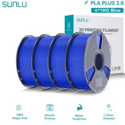 SUNLU PLA PLUS 2.0 3D Filament 1.75mm Stronger Robust Multicolor Upgrade Pla High Speed Printing Filament for Most FDM Printer