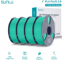 SUNLU PLA PLUS 2.0 3D Filament 1.75mm Stronger Robust Multicolor Upgrade Pla High Speed Printing Filament for Most FDM Printer