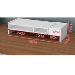 Notebook Computer Stand Computer Desktop Monitor Stand Laptop TV Display Screen Storage PC Riser Shelf