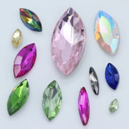 All Size 24-Colors Sparking Navette Horse Eyes Crystal Rhinestone Gems Crafts Beads For Jewelry Garment Nail Art Accessories
