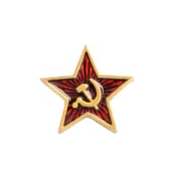 WKOUD Red Star Hammer Sickle Communism Emblem Soviet Union Symbol Ussr Pin Cold War Patriotism Lapel Pin Clothing Hat Accessorie
