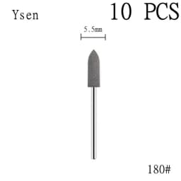 6pcs/set Rubber Silicon Nail Drill Milling Cutter for Manicure Bit Flexible Polisher Machine Electric Nail File Art Tools
