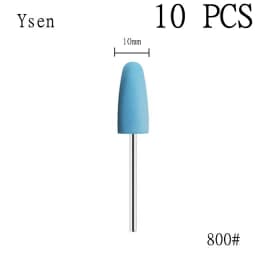 6pcs/set Rubber Silicon Nail Drill Milling Cutter for Manicure Bit Flexible Polisher Machine Electric Nail File Art Tools