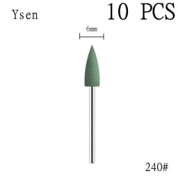 6pcs/set Rubber Silicon Nail Drill Milling Cutter for Manicure Bit Flexible Polisher Machine Electric Nail File Art Tools