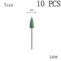6pcs/set Rubber Silicon Nail Drill Milling Cutter for Manicure Bit Flexible Polisher Machine Electric Nail File Art Tools