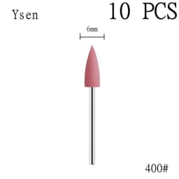6pcs/set Rubber Silicon Nail Drill Milling Cutter for Manicure Bit Flexible Polisher Machine Electric Nail File Art Tools