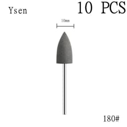 6pcs/set Rubber Silicon Nail Drill Milling Cutter for Manicure Bit Flexible Polisher Machine Electric Nail File Art Tools