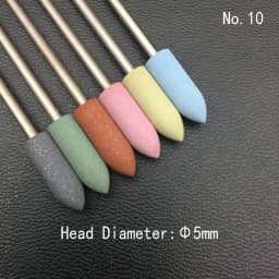 6pcs/set Rubber Silicon Nail Drill Milling Cutter for Manicure Bit Flexible Polisher Machine Electric Nail File Art Tools