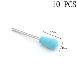 6pcs/set Rubber Silicon Nail Drill Milling Cutter for Manicure Bit Flexible Polisher Machine Electric Nail File Art Tools